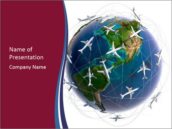 International Airlines PowerPoint Template