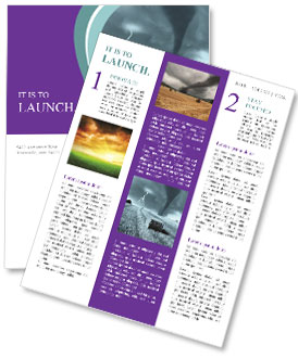 Incoming Fury From The Horizon: A Foreboding Sign Newsletter Template