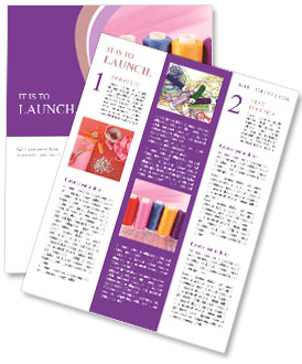 Essential Sewing Tools: Needles, Threads, Scissors, Ribbons, And Measuring Tape Newsletter Template