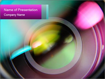 Abstract Colorful Lens PowerPoint Template