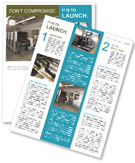 Printing Offset Machine Newsletter Template