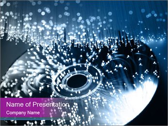 CD in Water PowerPoint Template