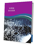 Vibrant Fiber Optics Displaying Abundant Light Spots In The Background Presentation Folder