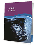 Vibrant Fiber Optics Scenery With Abundant Light Patterns Presentation Folder