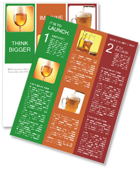 Efficient Techniques For Pouring Beer Into A Glass Newsletter Template