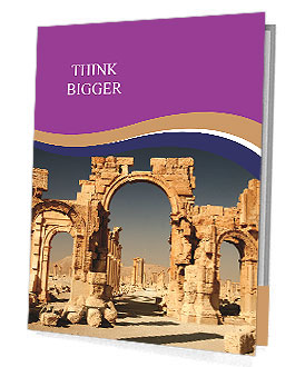 Exploring The Historical Ruins Of Palmyra, An Ancient City In The Syrian Desert. Presentation Folder