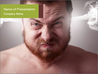 Stressed Grimace PowerPoint Template