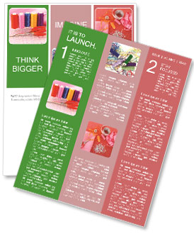 Essential Sewing Supplies: Needles, Threads, Scissors, Ribbons, And Measuring Tape Newsletter Template