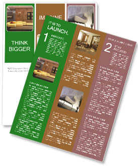 3D Render Of A Lavish Living Room Featuring A Luxurious Couch Newsletter Template