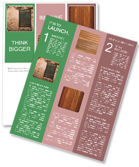 Abandoned Cottage In Karia Lefkas Greece With Boarded Up Green Door And Window Newsletter Template