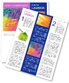 Creating An Abstract Background Using Acrylic Paint Newsletter Template