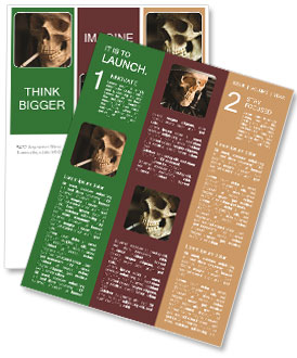 The Depiction Of A Male Smoker's Life Leading To His Demise Newsletter Template