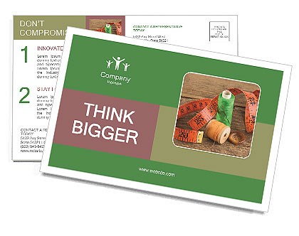 Dressmaking Set Postcard Template