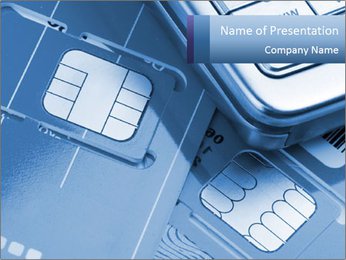 Simkaarten voor mobiele telefoon Sjablonen PowerPoint presentatie