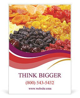 Assorted Dried Fruit Background: A Colorful And Natural Decoration Ad Template