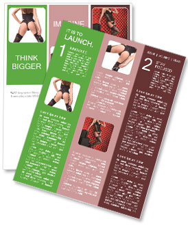 Attractive Woman Wearing Lingerie Holding A Wine Bottle Newsletter Template