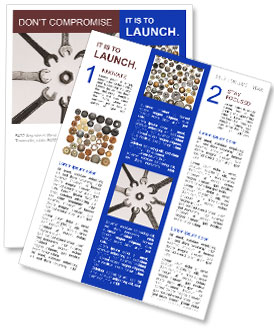 Tools For Fastening: Spanners And Screws Newsletter Template