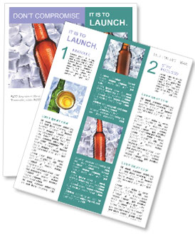 Surround Your Drinks With Ice-Cold Beer: Perfect Drink Pairing Tips Newsletter Template