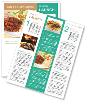 Spicy Chili Con Carne Recipe Served With Fluffy Rice Newsletter Template