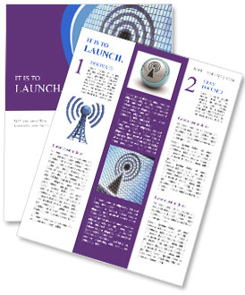 Portfolio Showcasing A Complete Set Of Aerial Icons Newsletter Template