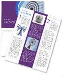 Portfolio Showcasing A Complete Set Of Aerial Icons Newsletter Template