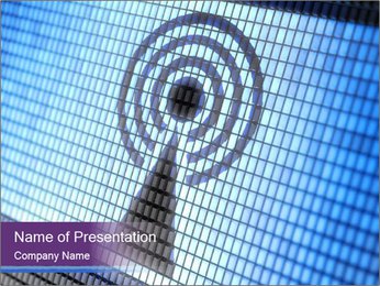 Mobile Connection Icon PowerPoint Template