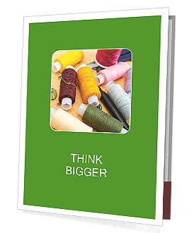 Essential Sewing Supplies: Thread, Scissors, Buttons For Your Next Project Presentation Folder