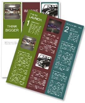 Parking Cars In An Underground Garage Newsletter Template