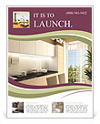 Kitchen Interior Design: Modern Style In Stunning 3D Render Flyer Template