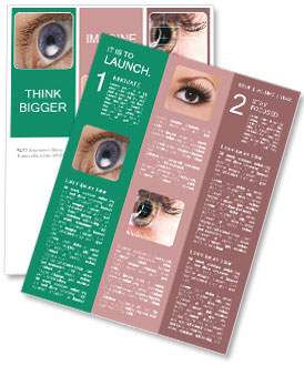 Macro Shot Of An Eye Newsletter Template