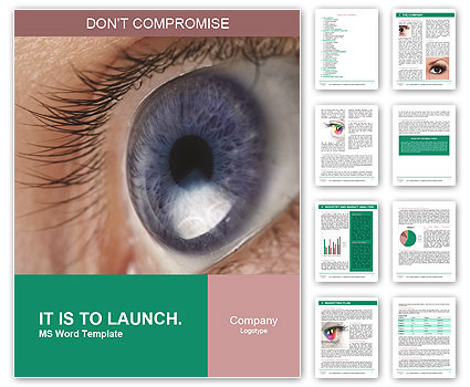 Macro Shot Of An Eye Word Template