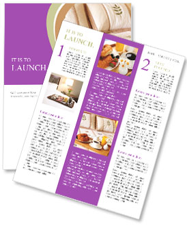 Hotel Room Breakfast Tray: Enjoy A Delicious Meal In Bed Newsletter Template