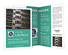 Data Center Setup: Six Computer Cluster In A Server Rack Brochure Template