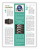 Data Center Setup: Six Computer Cluster In A Server Rack Newsletter Template