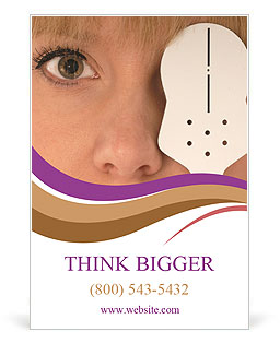 Testing Vision: Optometrist Utilizes Occlusion Technique To Cover Eye Ad Template