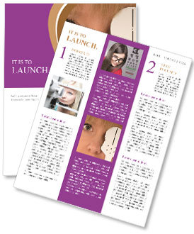 Testing Vision: Optometrist Utilizes Occlusion Technique To Cover Eye Newsletter Template