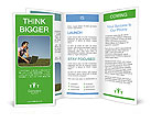 Outdoor Laptop Usage By A Man: Enjoying Technology In Nature Brochure Template