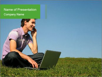 Mobile Office PowerPoint Template