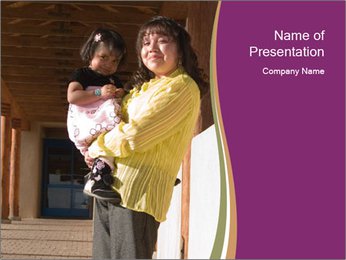 Indian Mother with Child PowerPoint Template