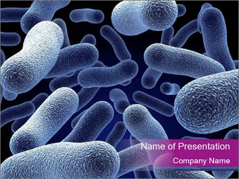 Blue Microbes PowerPoint Template