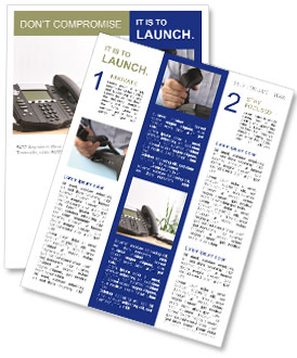 Beech Desk Voip Phone With Advanced Managerial Features. Newsletter Template