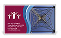 Antenna Mast Steel Structure In Open Sky Environment Business Card Template