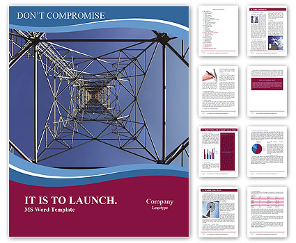 Antenna Mast Steel Structure In Open Sky Environment Word Template