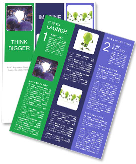 3D Illustration Of Light Bulbs Created By Computer Technology Newsletter Template