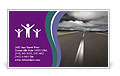Desolate Street And Overcast Sky Business Card Template