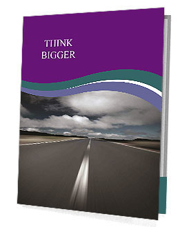 Desolate Street And Overcast Sky Presentation Folder