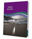 Desolate Street And Overcast Sky Presentation Folder