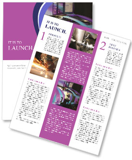 Display-Equipped Lathe For High-Precision Machining. Newsletter Template