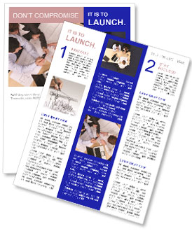 Female Architect Presents Offer To Couple And Reviews Final Pricing Newsletter Template