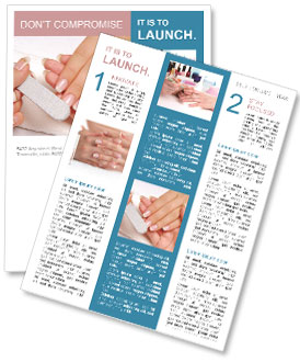 Manucure travaillant avec le client Newsletter